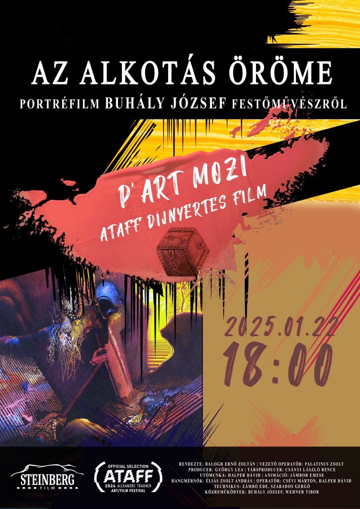 Az alkotás öröme – hivatalos vetítési plakát